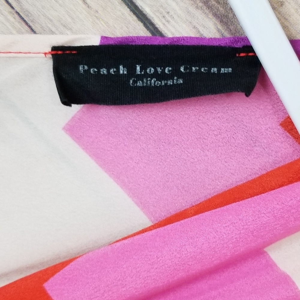 Peach Love Cream California Dress Size Small - Picture 5 of 7